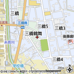 岐阜県本巣市三橋鶴舞86周辺の地図