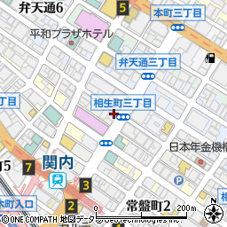神奈川県横浜市中区相生町周辺の地図