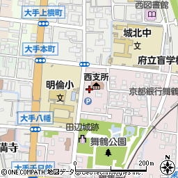 舞鶴市役所　西支所・総務係周辺の地図