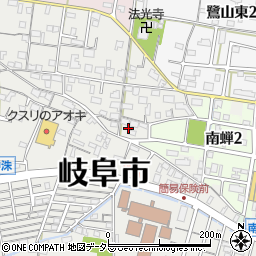 岐阜県岐阜市鷺山490周辺の地図