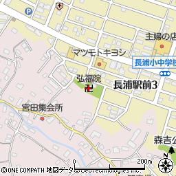 弘福院周辺の地図