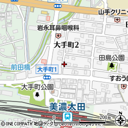 岐阜県美濃加茂市大手町周辺の地図