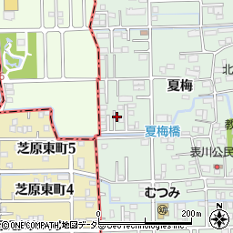 岐阜県岐阜市西改田夏梅101周辺の地図