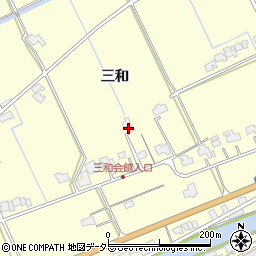 島根県出雲市平田町三和周辺の地図