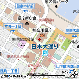 神奈川県庁政策局　市町村課・理財グループ周辺の地図