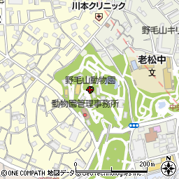 横浜市立野毛山動物園周辺の地図