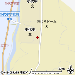 兵庫県美方郡香美町小代区實山80周辺の地図