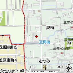 岐阜県岐阜市西改田夏梅104周辺の地図