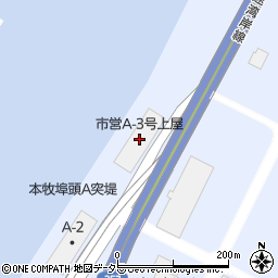 市営Ａ－３号上屋周辺の地図