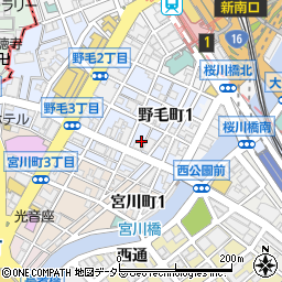 牛たん炭火焼 仁 野毛分店周辺の地図