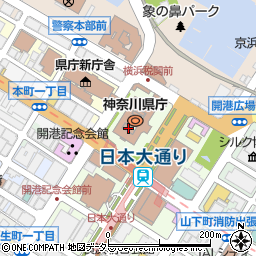 神奈川県庁健康医療局　医療課・人材確保グループ・看護指導周辺の地図