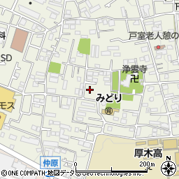 神奈川県厚木市戸室3丁目周辺の地図