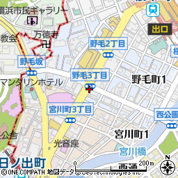 煮込み・もつ焼き 八郎酒場 桜木町店周辺の地図
