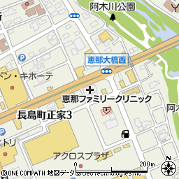 すき家１９号恵那店周辺の地図