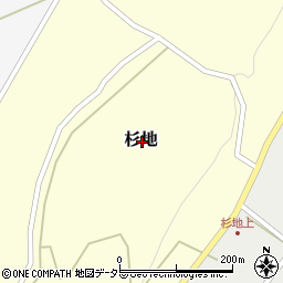 鳥取県東伯郡琴浦町杉地周辺の地図
