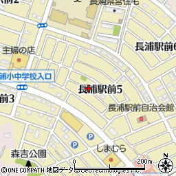 千葉県袖ケ浦市長浦駅前周辺の地図