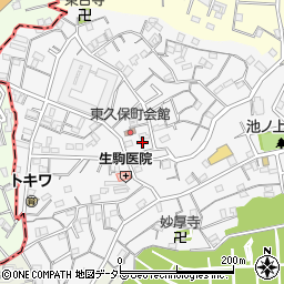 神奈川県横浜市西区東久保町周辺の地図