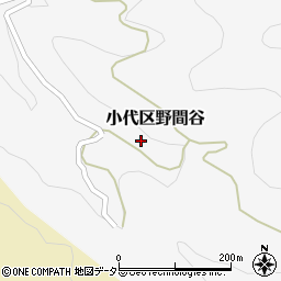 兵庫県美方郡香美町小代区野間谷184周辺の地図