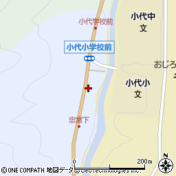 兵庫県美方郡香美町小代区忠宮9周辺の地図