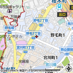 本格点心と台湾料理 ダパイダン105 横浜野毛店 da pai dang 105周辺の地図
