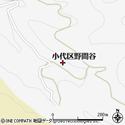 兵庫県美方郡香美町小代区野間谷188周辺の地図