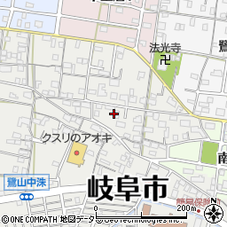 岐阜県岐阜市鷺山387周辺の地図