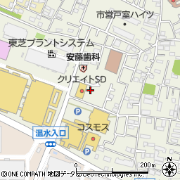 神奈川県厚木市戸室5丁目7周辺の地図