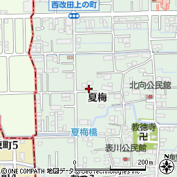 岐阜県岐阜市西改田夏梅41周辺の地図