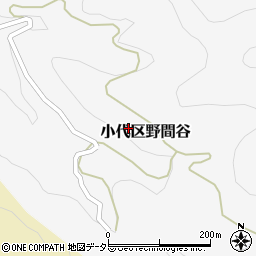 兵庫県美方郡香美町小代区野間谷193周辺の地図