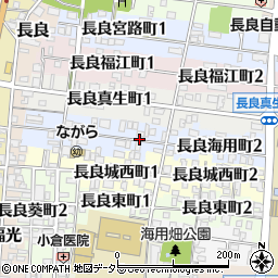 岐阜県岐阜市長良海用町周辺の地図