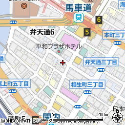阪神調剤薬局　横浜馬車道店周辺の地図
