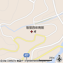 阿智村智里西公民館周辺の地図