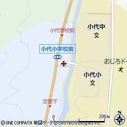 兵庫県美方郡香美町小代区忠宮5周辺の地図
