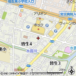 鳥取県米子市皆生周辺の地図