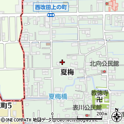 岐阜県岐阜市西改田夏梅40周辺の地図