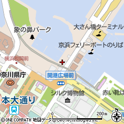 横濱ハイカラきもの館・大さん橋店周辺の地図