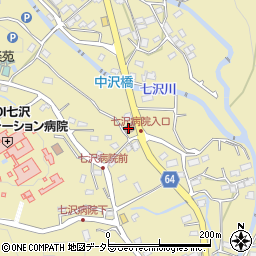 七沢自治会館周辺の地図