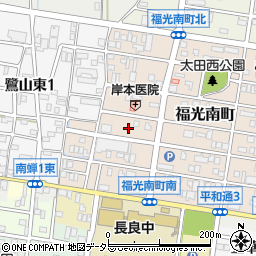 岐阜県岐阜市福光南町12周辺の地図