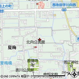 岐阜県岐阜市西改田夏梅84周辺の地図