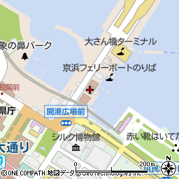 横浜税関監視部分庁舎周辺の地図