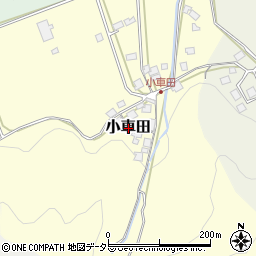福井県おおい町（大飯郡）小車田周辺の地図