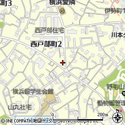 神奈川県横浜市西区西戸部町2丁目196周辺の地図