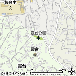 霞台公園周辺の地図