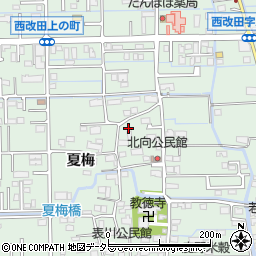 岐阜県岐阜市西改田夏梅60周辺の地図