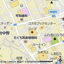 コープ恵那店周辺の地図