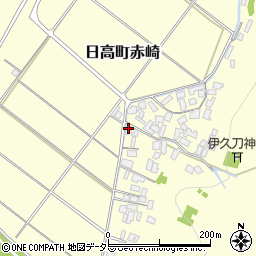 赤崎区公民館周辺の地図