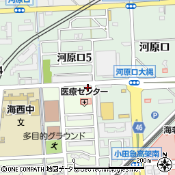 神奈川県海老名市さつき町45周辺の地図