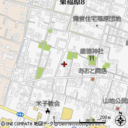 鳥取県米子市東福原8丁目8周辺の地図