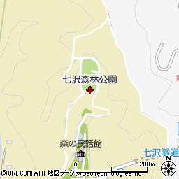 神奈川県立七沢森林公園周辺の地図
