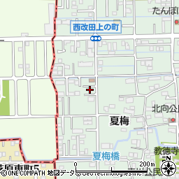岐阜県岐阜市西改田夏梅10周辺の地図